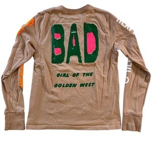 Last Heavy USA Made Long Sleeve Jersey Shirt "Bad Girl of the Golden West" M